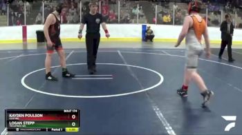 158 lbs Cons. Round 4 - Logan Stepp, Tecumseh WC vs Kayden Poulson, Clio WC