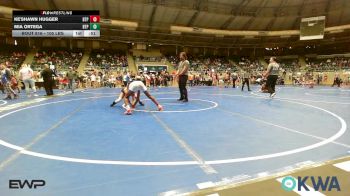 105 lbs Rr Rnd 2 - Ke'Shawn Hugger, Tulsa Blue T Panthers vs Mia Ortega, Tulsa Blue T Panthers