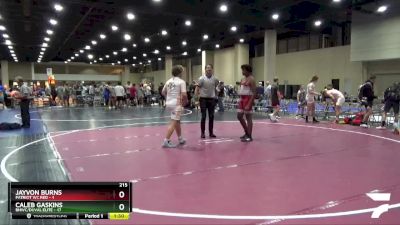 215 lbs Placement (4 Team) - Caleb Gaskins, BHWC/Duval Elite vs Jayvon Burns, Patriot WC Red