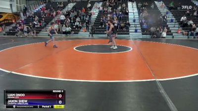 14U-2 lbs Round 3 - Liam Onoo, Mason City vs Jaxon Shew, Caveman Wrestling