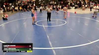 132 lbs Quarterfinal - Chaz Erickson, Cornerstone Wrestling Club vs Carter Eakins, Con Kids