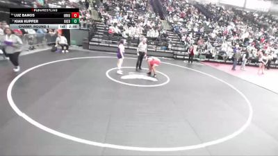 5A 235 lbs Champ. Round 1 - Kian Kupfer, Box Elder vs Luz Banos, Granger