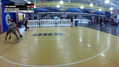 215 lbs Round 3 (8 Team) - Reynaldo Sierra, Soldier City vs Toby Horner, Palm Harbor WC