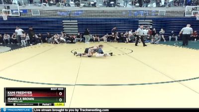 65 lbs Quarterfinal - Kami Freemyer, Emmett Wrestling Club vs Isabella Brown, Team Real Life