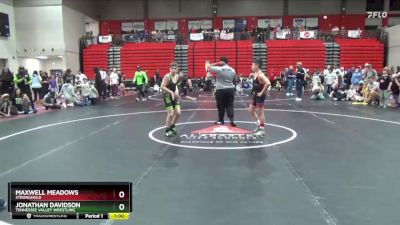 95 lbs 1st Place Match - Maxwell Meadows, Stronghold vs Jonathan Davidson, Tennessee Valley Wrestling