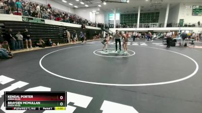 138 lbs Cons. Round 2 - Kendal Porter, Green River vs Brayden McMullan, Green River