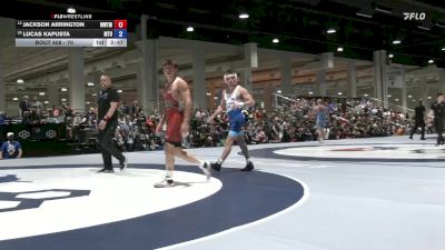 70 lbs Cons. Round 5 - Jackson Arrington, Wolfpack WC/ Titan Mercury Wrestling Club (TMWC) vs Lucas Kapusta, Mat Town USA