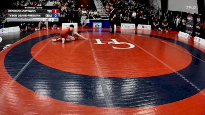 60kg Cons. Semi - Federico Ortencio, Team Impact Wrestling Club vs Tyson Deane-freeman, Coast Wrestling Academy & Society