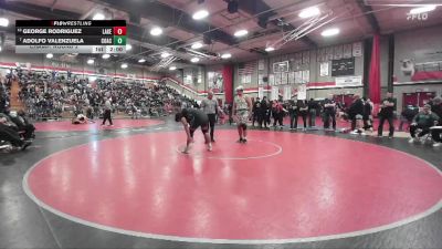 285 lbs Champ. Round 2 - Adolfo Valenzuela, Coachella Valley vs George Rodriguez, Lakeside