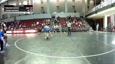 117 lbs Cons. Round 2 - Baker Hartman, Smithfield Youth Wrestling vs Graham Barber, New Kent Wrestling Club