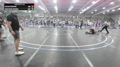 95 lbs Rr Rnd 1 - Lucas Wilson, Indiana Outlaws Silver vs Grayson Rivera, Estebuilt WC