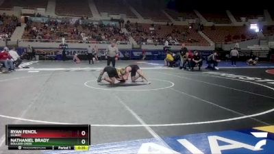 D1-144 lbs Cons. Round 1 - Ryan Fencil, Gilbert vs Nathaniel Brady, Boulder Creek