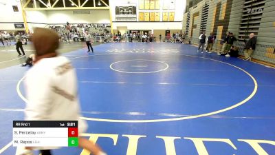 149C lbs Rr Rnd 1 - Shane Percelay, Army West Point vs Matt Repos, Lehigh