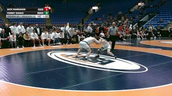 138 lbs Finals (8 Team) - Tommy Banas, New Lenox (Providence Catholic) vs Jack Hanrahan, Elmhurst (IC Catholic)
