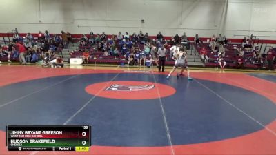 150 lbs Round 3 - Jimmy Bryant Greeson, West End High School vs Hudson Brakefield, Chelsea