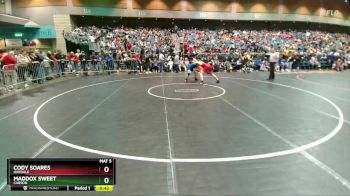 150 lbs Cons. Round 2 - Maddox Sweet, Carson vs Cody Soares, Oakdale