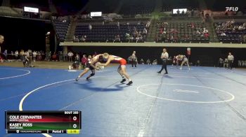 184 lbs Semifinal - Kasey Ross, Wartburg vs Cole Cervantes, North Central