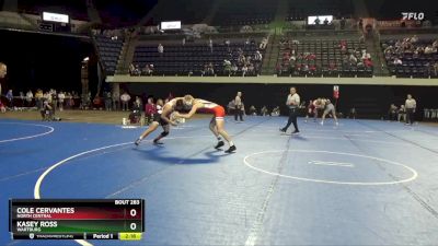 184 lbs Semifinal - Kasey Ross, Wartburg vs Cole Cervantes, North Central