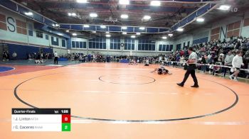 132 lbs Quarterfinal - Joseph Linton, Natick vs Caleb Caceres, Shawsheen