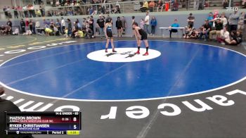 83 lbs 5th Place Match - Maeson Brown, Juneau Youth Wrestling Club Inc. vs Ryker Christiansen, Kodiak Wrestling Club