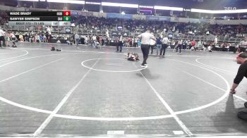 75 lbs Quarterfinal - Wade Brady, Ogdens Outlaws vs Sawyer Simpson, Salina WC