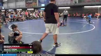 55 lbs Round 1 (16 Team) - Bradley Crowe, Alabama Elite - Black&nbsp; vs Beckham Stricklin, NOLA Black