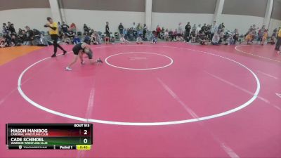 75-78 lbs Round 1 - Mason Manibog, Cardinal Wrestling Club vs Cade Schindel, Warrior Wrestling Club