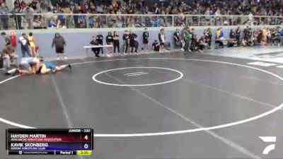 220 lbs Round 1 - Hayden Martin, Avalanche Wrestling Association vs Kavik Skonberg, Kodiak Wrestling Club