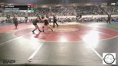 161 lbs Consi Of 8 #2 - Lilly Costa, Tulsa Union Girls vs Chevelle Rowley, Jay Junior High
