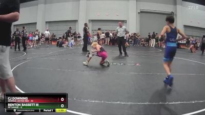 72 lbs Round 2 (10 Team) - Benton Bassett III, MF Savage vs CJ Downing, Georgia United Red