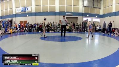 84 lbs Round 1 (10 Team) - Jacob Pinter, Floyd Wrestling Club vs Brydyn Riley, Quaker Wrestling Club