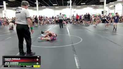 56 lbs Round 3 (4 Team) - Maeve Fernald, CTWHALE vs Jack Sanders, Quaker Nation Black