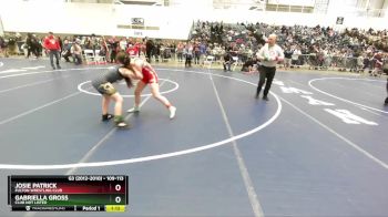 109-113 lbs Round 3 - Gabriella Gross, Club Not Listed vs Josie Patrick, Fulton Wrestling Club