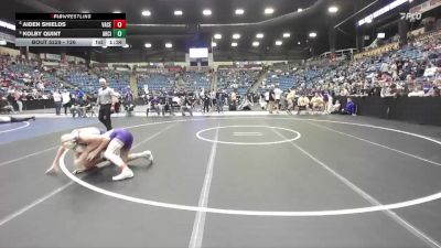 126 lbs Semifinal - Kolby Quint, Arkansas City vs Aiden Shields, Valley Center