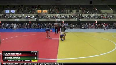 80 lbs Quarterfinal - Adriana Ragona, Maverick Training Center vs Logan Kleinknight, Waconia Wrestlng Club