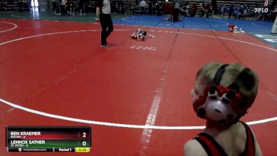 45 lbs Semis & 1st Wrestleback (8 Team) - Lennox Sather, St. Peter vs Ben Kraemer, Rocori