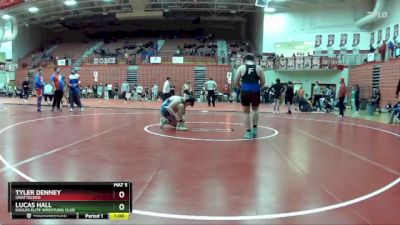 215 lbs Cons. Round 5 - Lucas Hall, Eagles Elite Wrestling Club vs Tyler Denney, Unattached