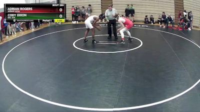 150 lbs Cons. Round 2 - Adrian Rogers, Arbor View vs Cody Dixon, Del Sol