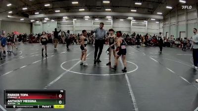 76 lbs Round 3 (8 Team) - Anthony Messina, Buxton vs Parker Topa, CTWHALE