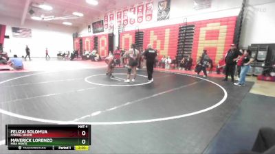 170 lbs Champ. Round 1 - Felizai Solomua, Corona Senior vs Maverick Lorenzo, Mira Monte