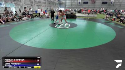 152 lbs 4th Wrestleback (16 Team) - Morgan Thompson, Missouri vs Cody Pritzlaff, New Jersey