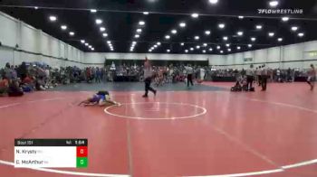 75 lbs Prelims - Neal Krysty, OH vs Cooper McArthur, GA