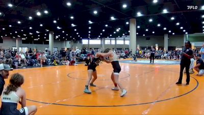 100 lbs Placement Matches (8 Team) - Lydia Pruitt, Alabama Elite Gold vs Charlee Wolfey, Mississippi WC