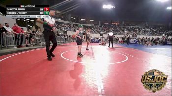 90 lbs Quarterfinal - Quinton Smith, Coweta Tiger Wrestling vs Holden L Yingst, Keystone Wrestling Club