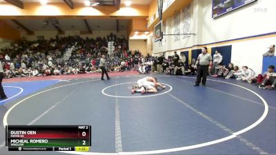 132 lbs 1st Place Match - Micheal Romero, Winslow vs Dustin Oen, Mayer HS