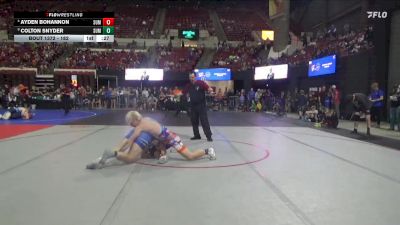 182 lbs Cons. Round 3 - Ayden Bohannon, Coyote Wrestling Club vs Colton Snyder, Corvallis