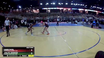 100 lbs 3rd Place Match - Aneri Patel, Woodward Academy (GA) vs Joslyn Johnson, Flagler Wrestling Club