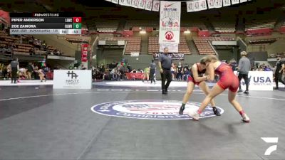 Schoolgirls - 120 lbs 3rd Place Match - Piper Anderson, Livermore Elite Wrestling Club vs Zoe Zamora, Bloodline Wrestling