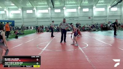 64 lbs Cons. Semi - Blake Allison, Oak Glen Jr. Matmen vs Matthew Barlow, Grainhouse Grappler