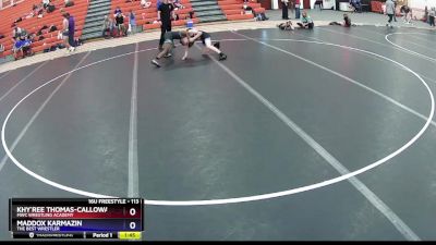 113 lbs Cons. Round 1 - Khy`ree Thomas-Calloway, MWC Wrestling Academy vs Maddox Karmazin, The Best Wrestler